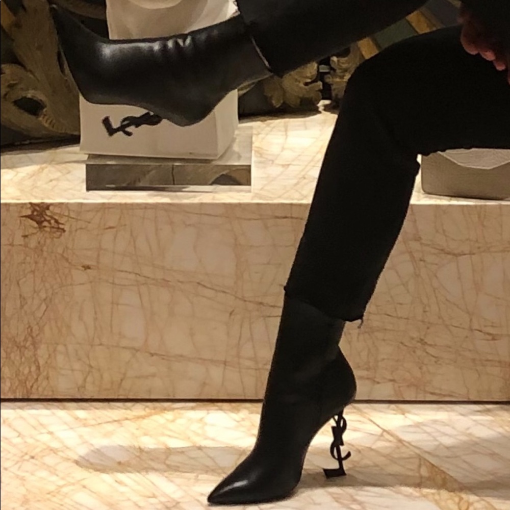 YSL Monogram Opyum boots